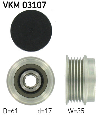 Alternator - sprzęgło jednokierunkowe VKM 03107 SKF